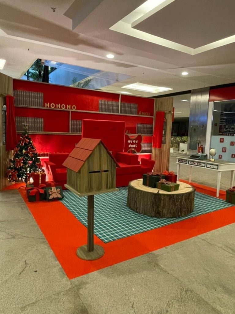 Cenografia para Fashion Mall: Trono Papai Noel