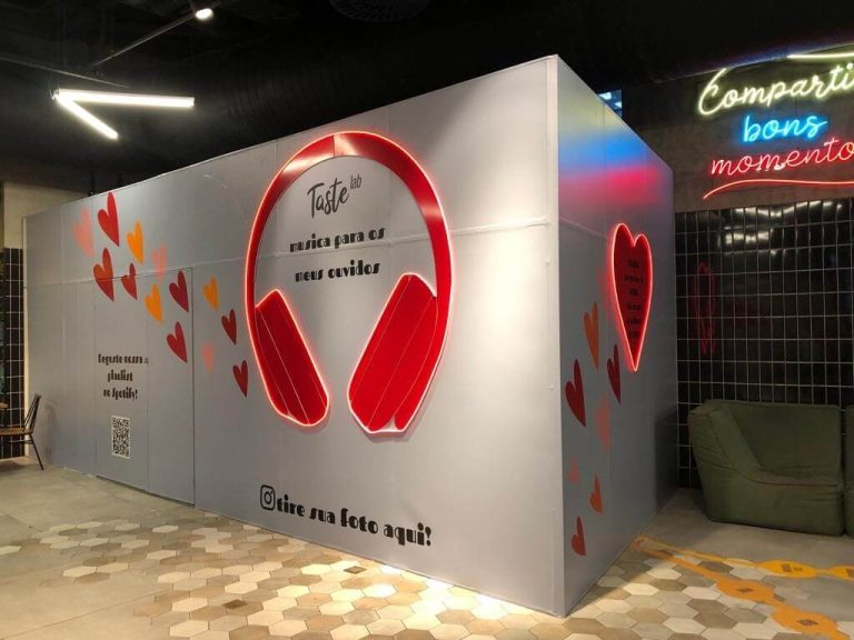 Tapumes instagramáveis para Norte Shopping: Taste Lab