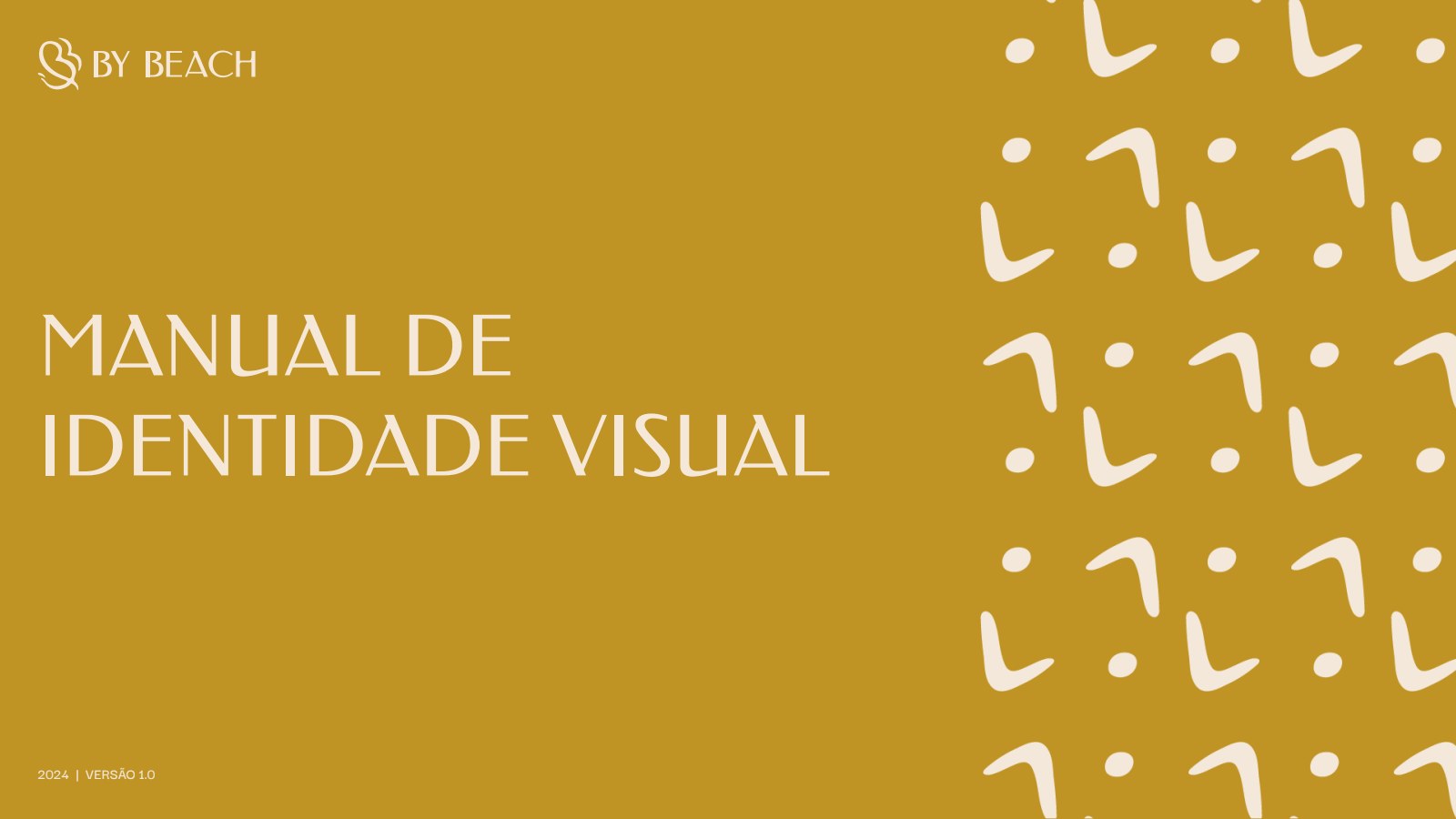 Manual de identidade visual da By Beach House, capa, por Unpack Design