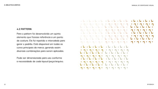 Manual de identidade visual da By Beach House, pattern, por Unpack Design