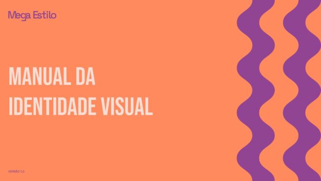 Manual de identidade visual da Mega Estilo, capa, por Unpack Design