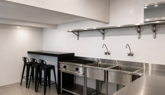 Render da pizzaria O Forno na Tijuca, vista 6 — projeto Unpack Design