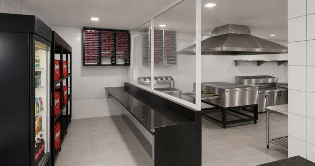 Render da pizzaria O Forno na Tijuca, vista 11 — projeto Unpack Design
